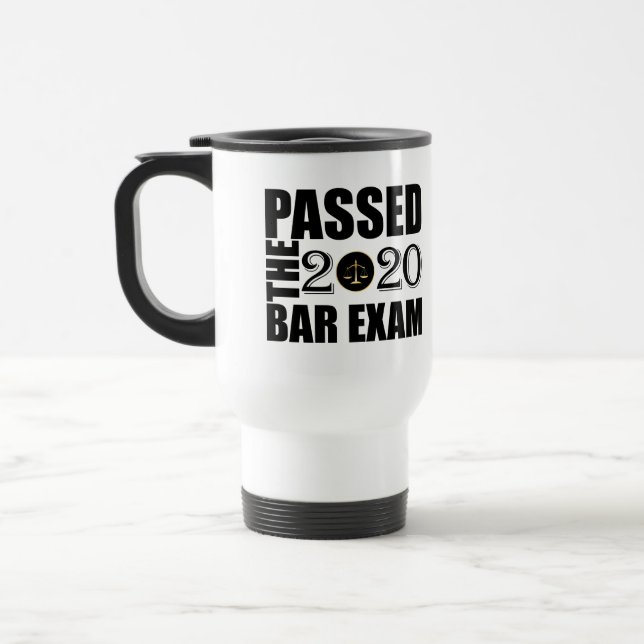 Passed the 2020 Bar Exam Travel Mug (Left)