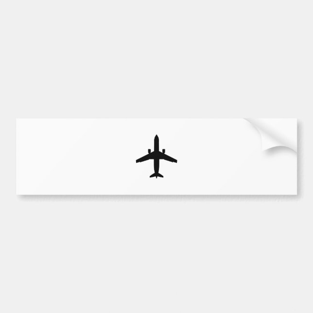 passenger Aeroplane Bumper Sticker (Front)