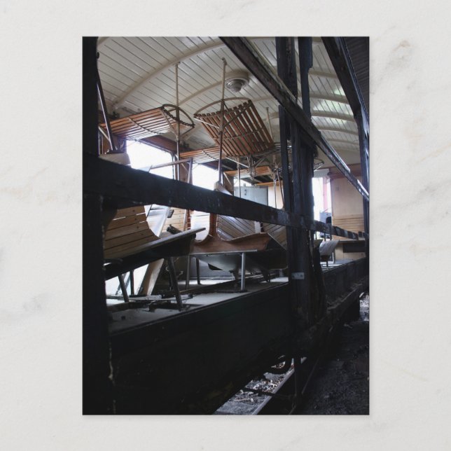 Passenger cars repair Le Mastrou postcard (Front)