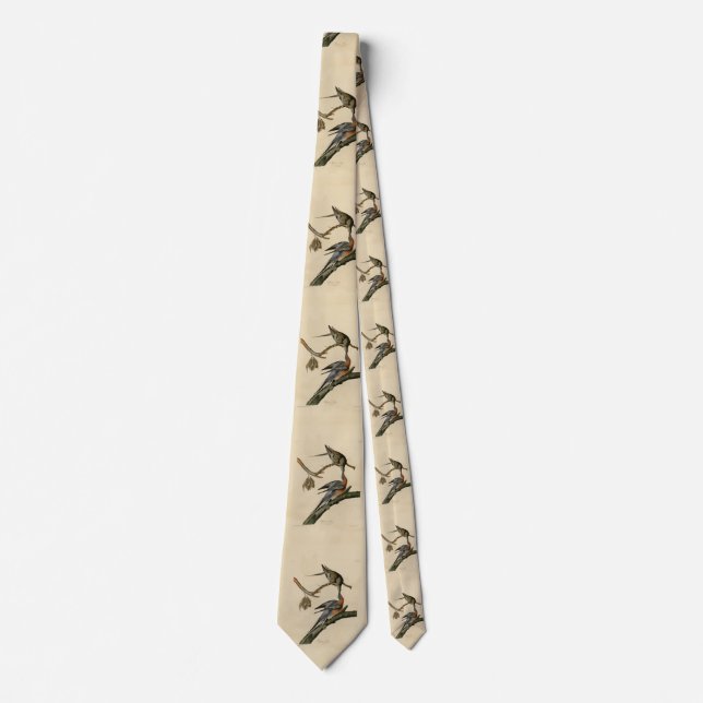 Passenger Pigeon from Audubon's Birds of America Tie (Front)