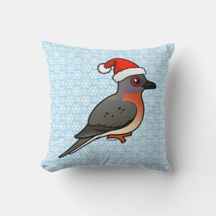 Passenger Pigeon Santa Cushion