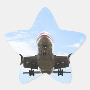 Passenger Plane Star Sticker