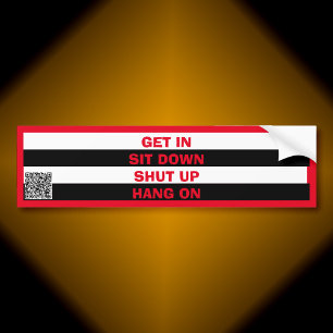 Passenger Rules Bumper Sticker