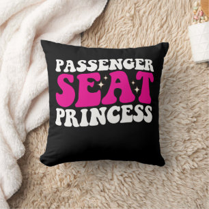 Passenger Seat Princess Girl Car Groovy Retro Cushion