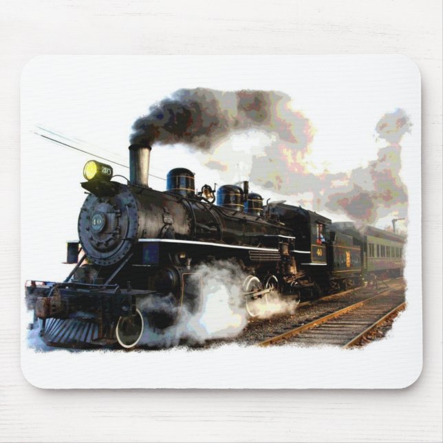 Passenger Steam Train Mouse Mat (Front)