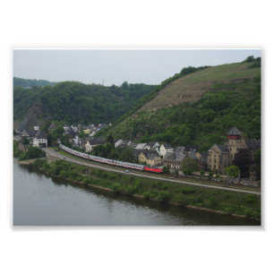 passenger train in Kobern-Gondorf Photo Print