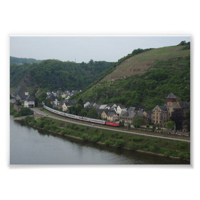 passenger train in Kobern-Gondorf Photo Print (Front)