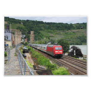 passenger train in Oberweser Photo Print