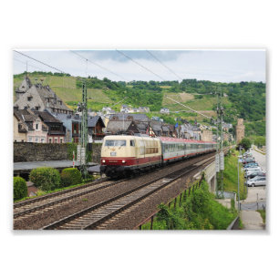 passenger train in Oberweser Photo Print