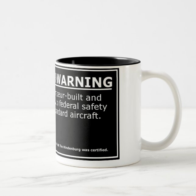 PASSENGER WARNING Two-Tone COFFEE MUG (Right)