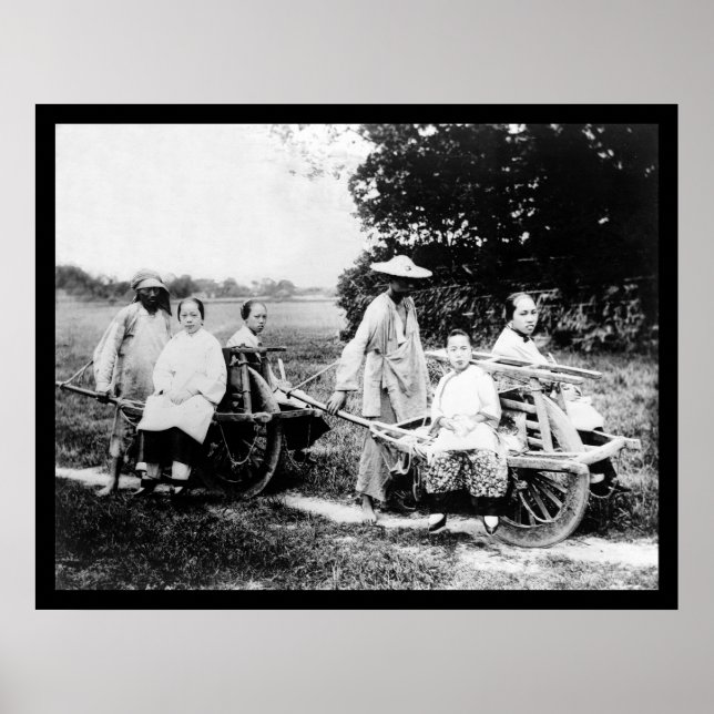 Passenger Wheelbarrows China 1910 Poster (Front)