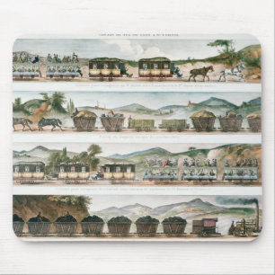 Passengers and freight the first French line Mouse Mat