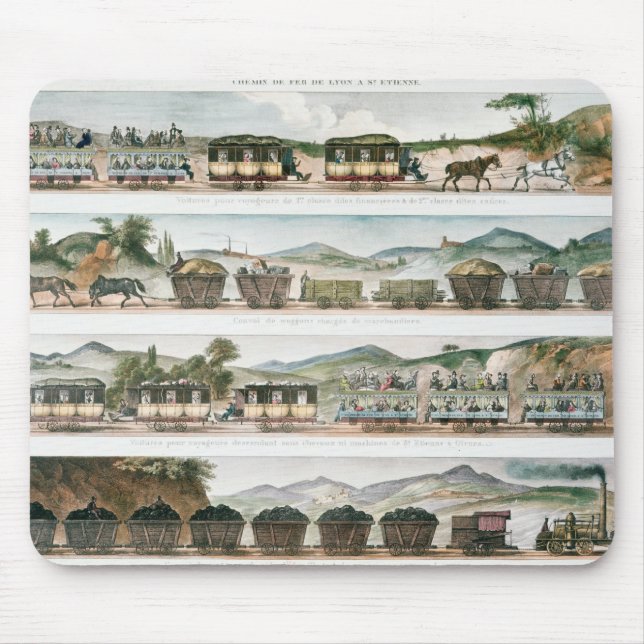 Passengers and freight the first French line Mouse Mat (Front)