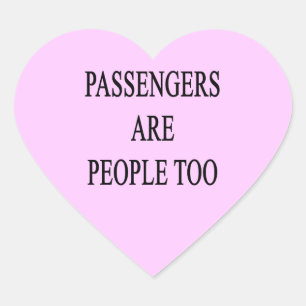 Passengers are People Too Sarcastic Travel Sticker