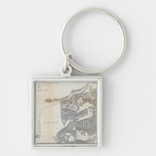 Passes, Sierra Nevada, Walker's Pass Coast Range Key Ring (Front)