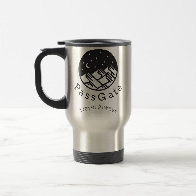PassGate Steel Mug - Travel Always (Left)