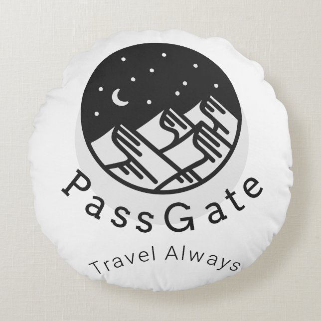 PassGate Travel Always Round Pillow (Front)