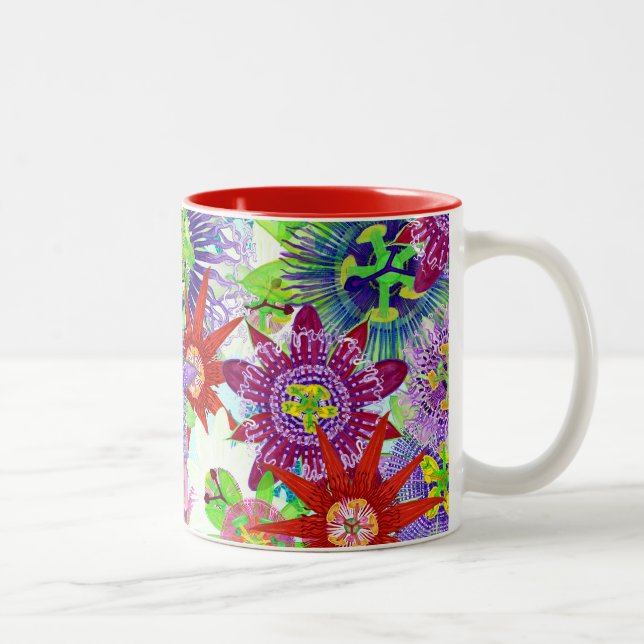 PASSIFLORA BRAZIL MIX Two-Tone COFFEE MUG (Right)