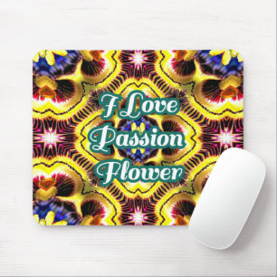 Passiflora Caerulea Pattern Mouse Mat