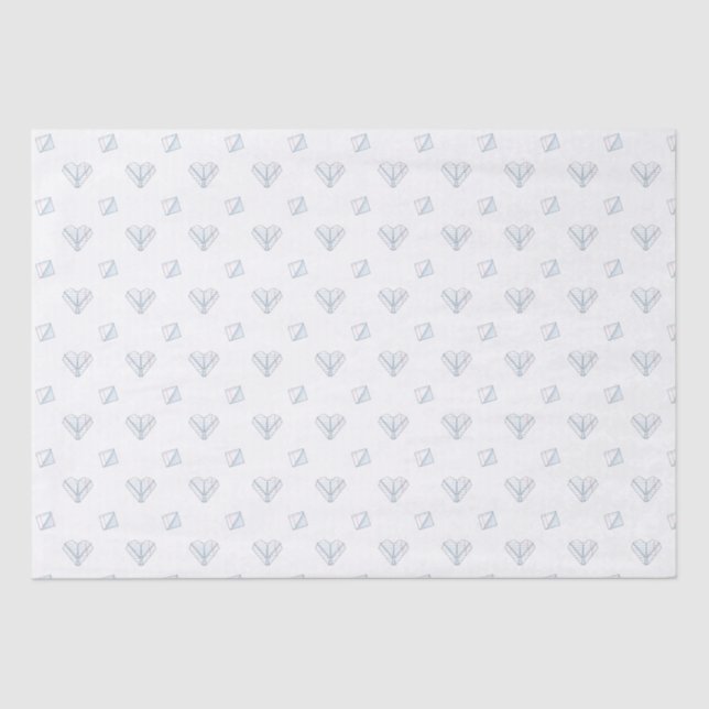 Passing Notes Old School Valentine’s Day Tissue Paper (Front)