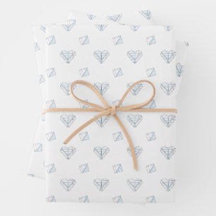 Passing Notes Old School Valentine’s Day Wrapping Paper Sheet