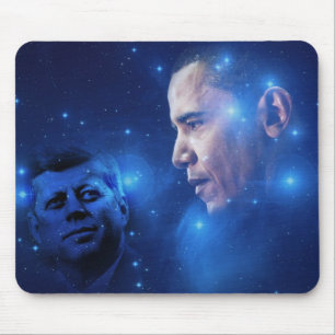 Passing of the Torch, John F. Kennedy Barack Obama Mouse Mat