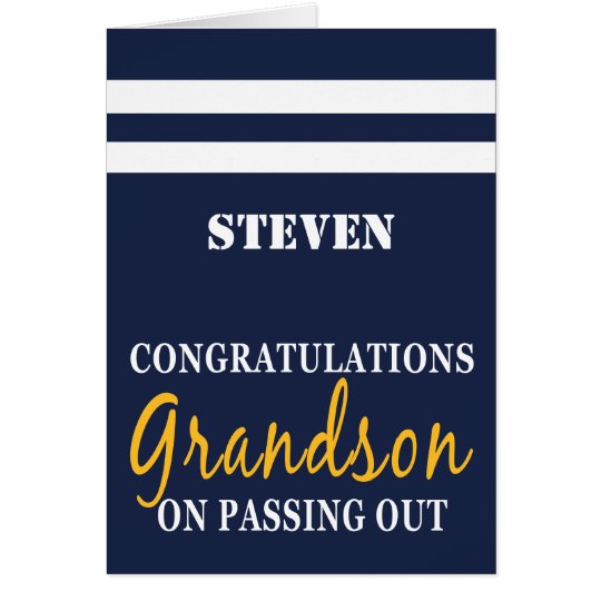 Passing Out Parade British Navy Uniform Congrats Card