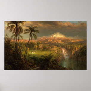 Passing Shower in the Tropic Frederic Edwin Church Poster