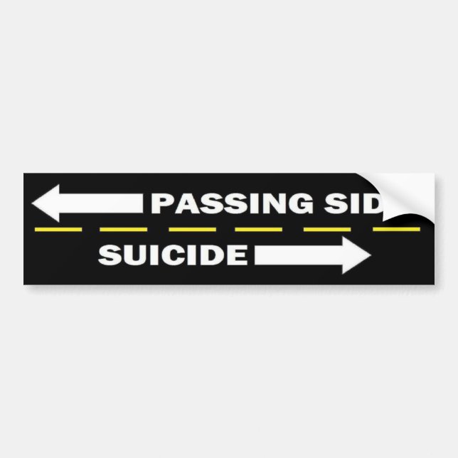 Passing side bumper sticker (Front)