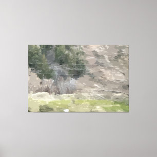 Passing The Green Stretched Canvas Print