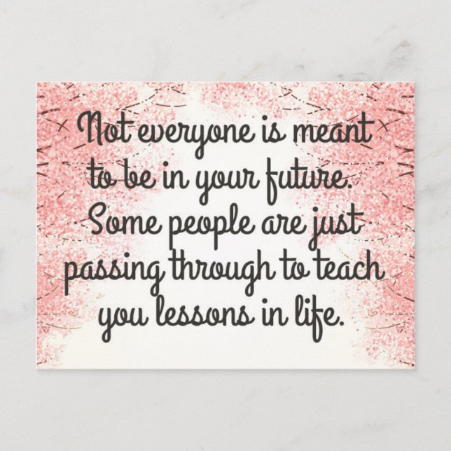 Passing Through Quote Postcard (Front)