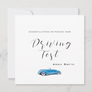 Passing Your Driving Test PERSONALISED Name Card