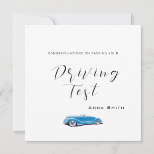 Passing Your Driving Test PERSONALISED Name Card