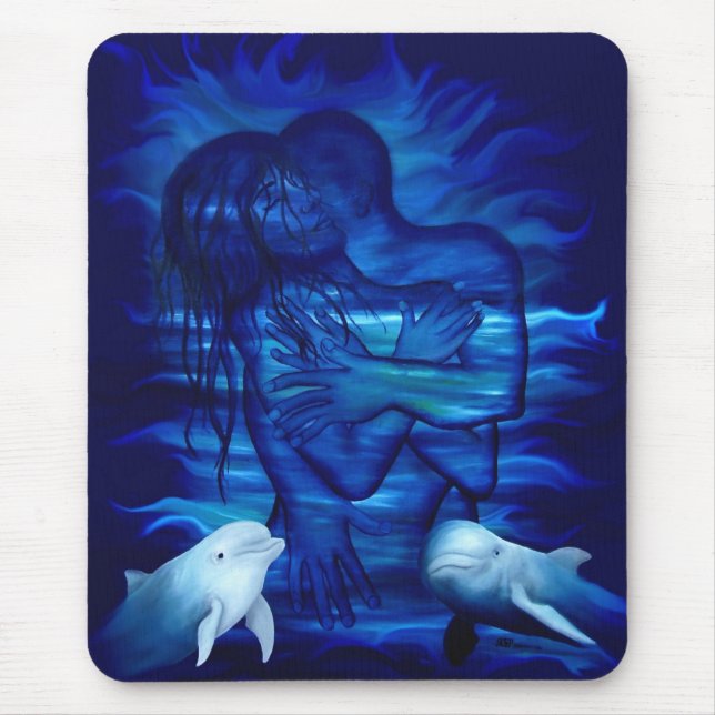 Passion act - pair with Dolphin pair Mouse Mat (Front)