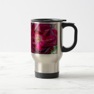 Passion Burgandy Flower Travel Mug