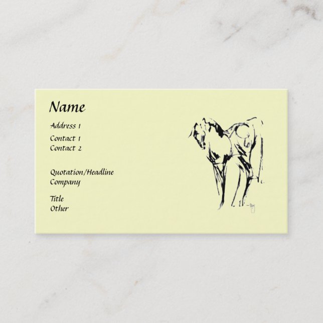 "Passion" ~ Business Card (Front)
