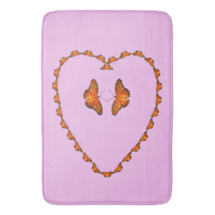 Passion butterflies in heart - Dance with me Bath Mat