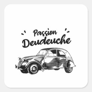 Passion de deudeuche - 2CV Square Sticker