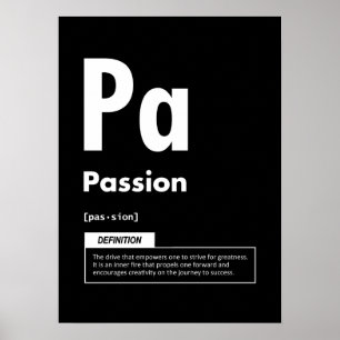 Passion - Element Of Success - Motivational Poster