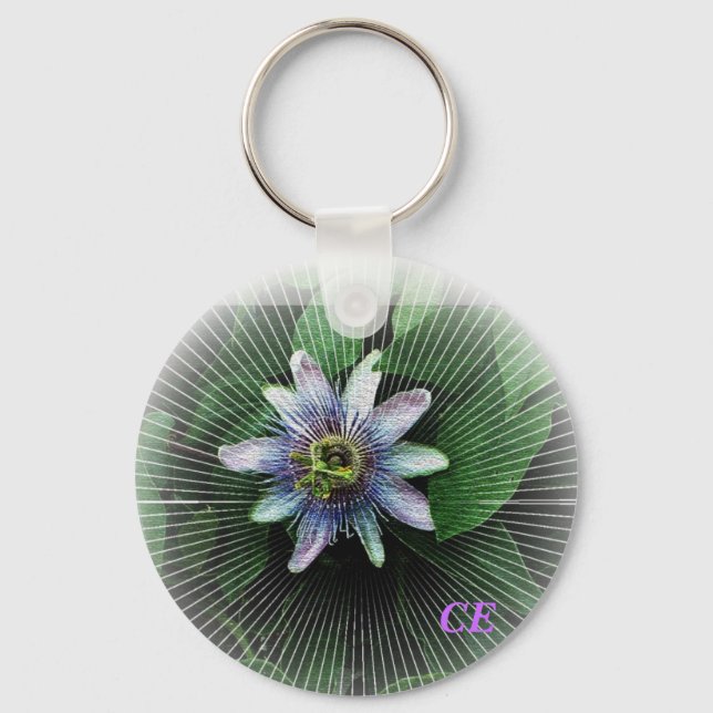 Passion Flower 3, CE Key Ring (Front)