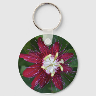 Passion Flower Key Ring