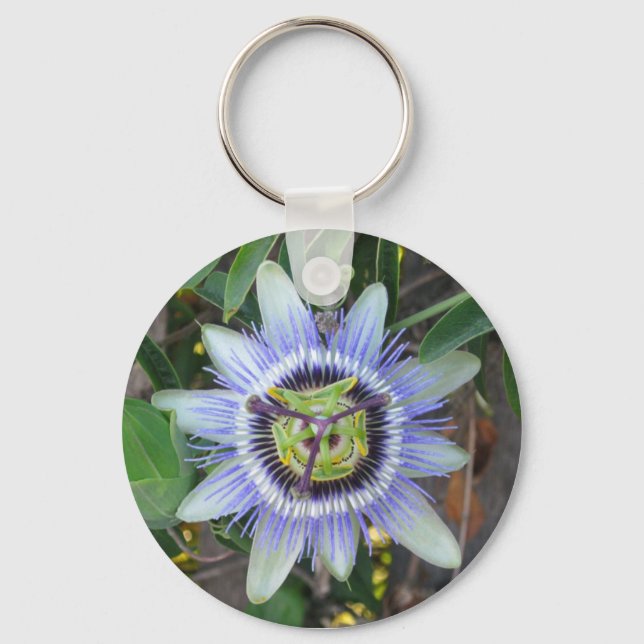 passion flower magnet key ring (Front)