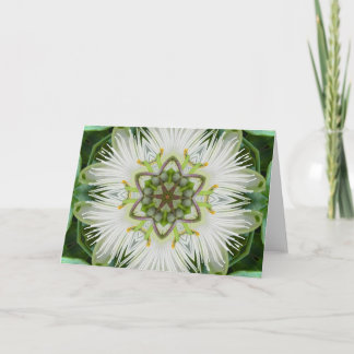 Passion Flower Mandala Card