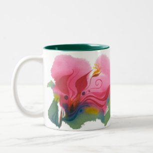 Passion Flower, No. 2 Two-Tone Coffee Mug