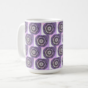 Passion Flower Purple Pattern Coffee Mug