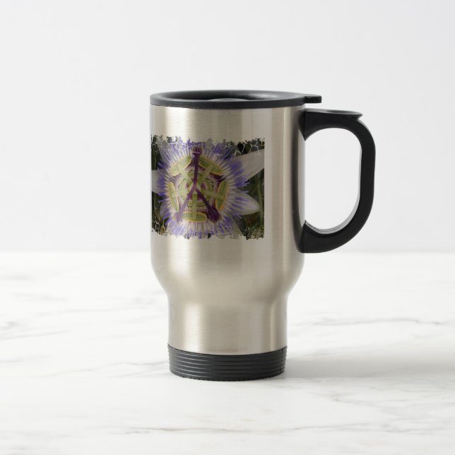 Passion flower travel mug (Right)