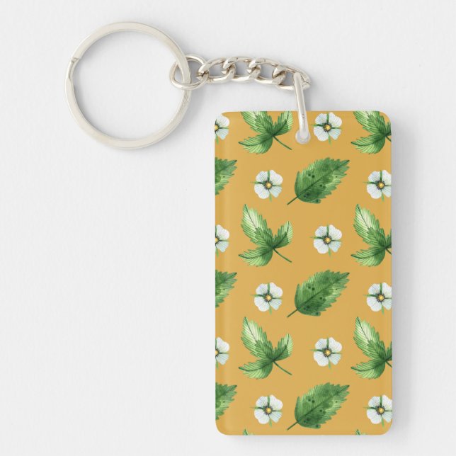 Passion Flower Vine Key Ring (Front)