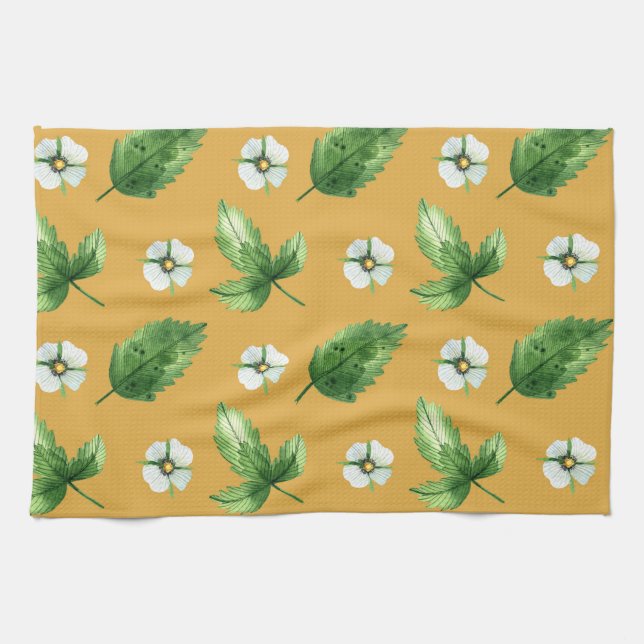 Passion Flower Vine Tea Towel (Horizontal)