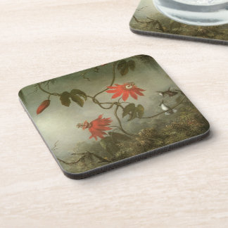 Passion Flowers and Hummingbirds by Martin J Heade Coaster