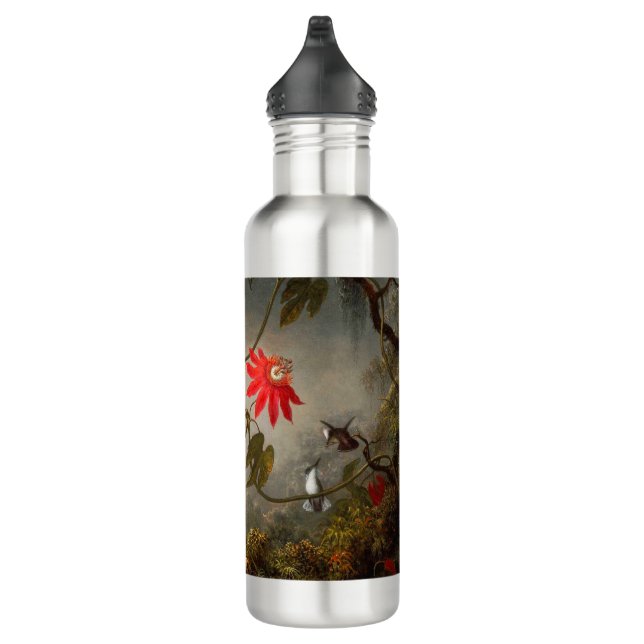 Passion Flowers with Hummingbirds Heade 710 Ml Water Bottle (Right)